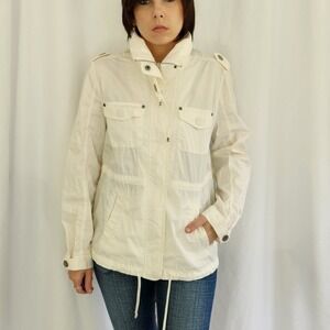 Croft & Barrow White Windbreaker‎